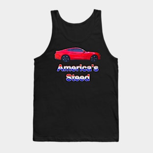 America's Steed - Red Tank Top